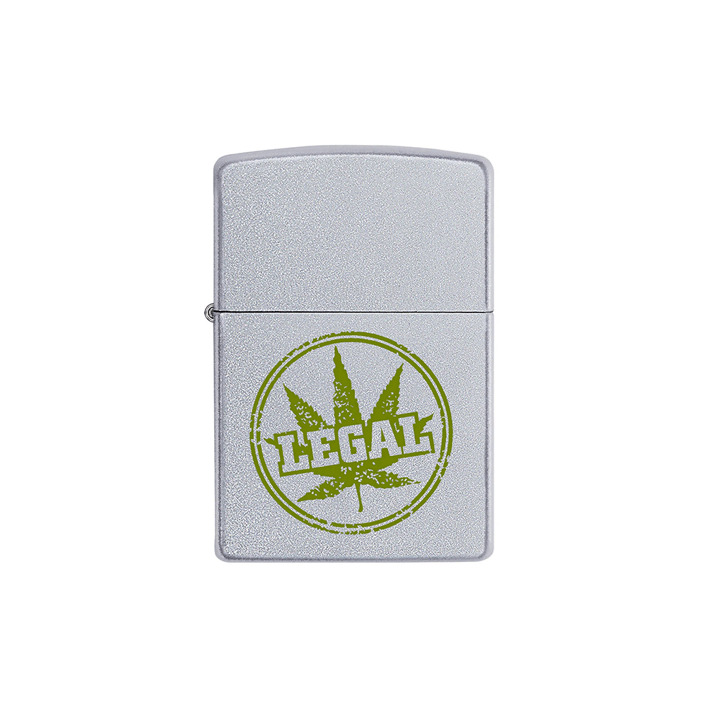 ONE Cannabis · Flower Zippo 205 Legal Leaf Stamp Windproof Lighter Zippo 205 Legal Leaf Stamp Lighter