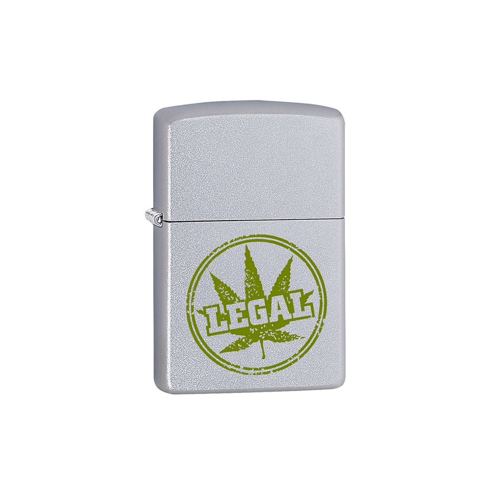 ONE Cannabis · Flower Zippo 205 Legal Leaf Stamp Windproof Lighter Zippo 205 Legal Leaf Stamp Lighter