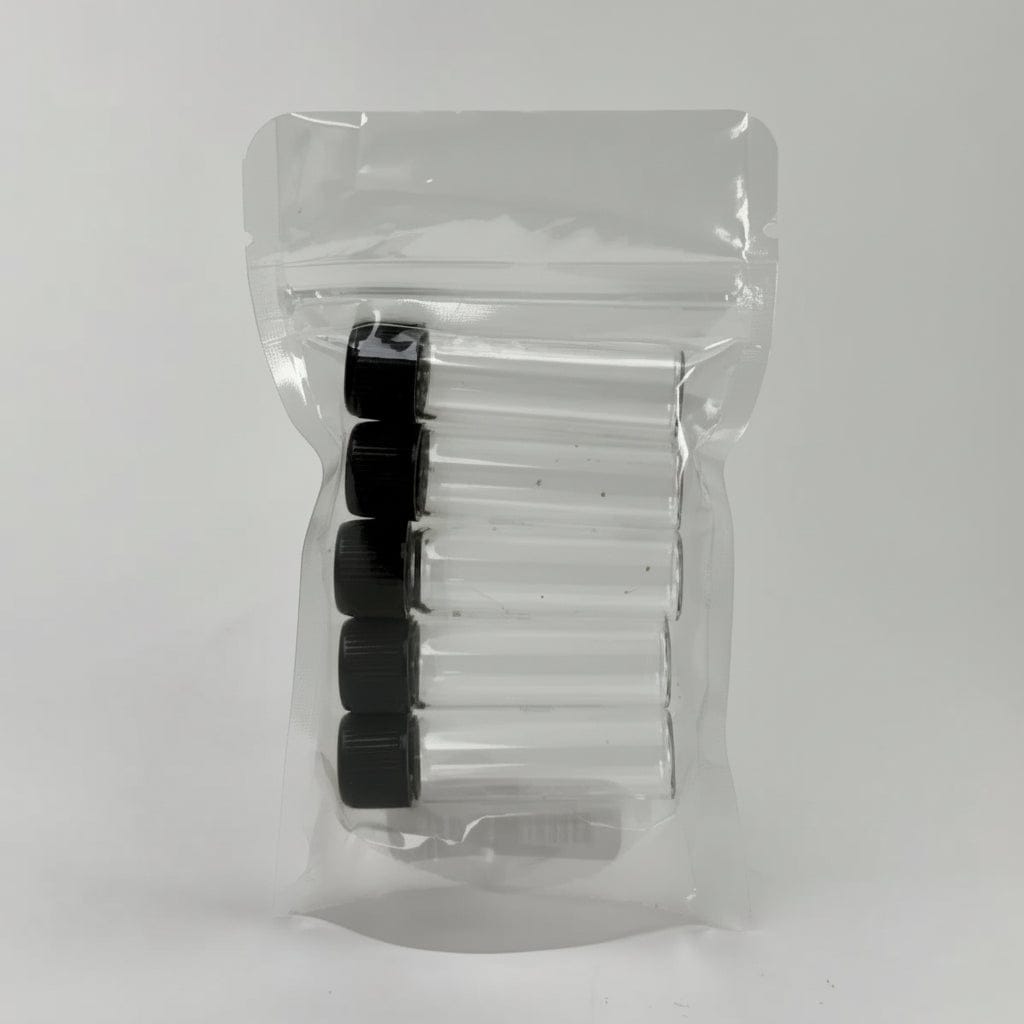 ONE Vial 5mL Clear Glass Storage Vials - Pack of 5 Leak-Resistant Glass Vials | Canada