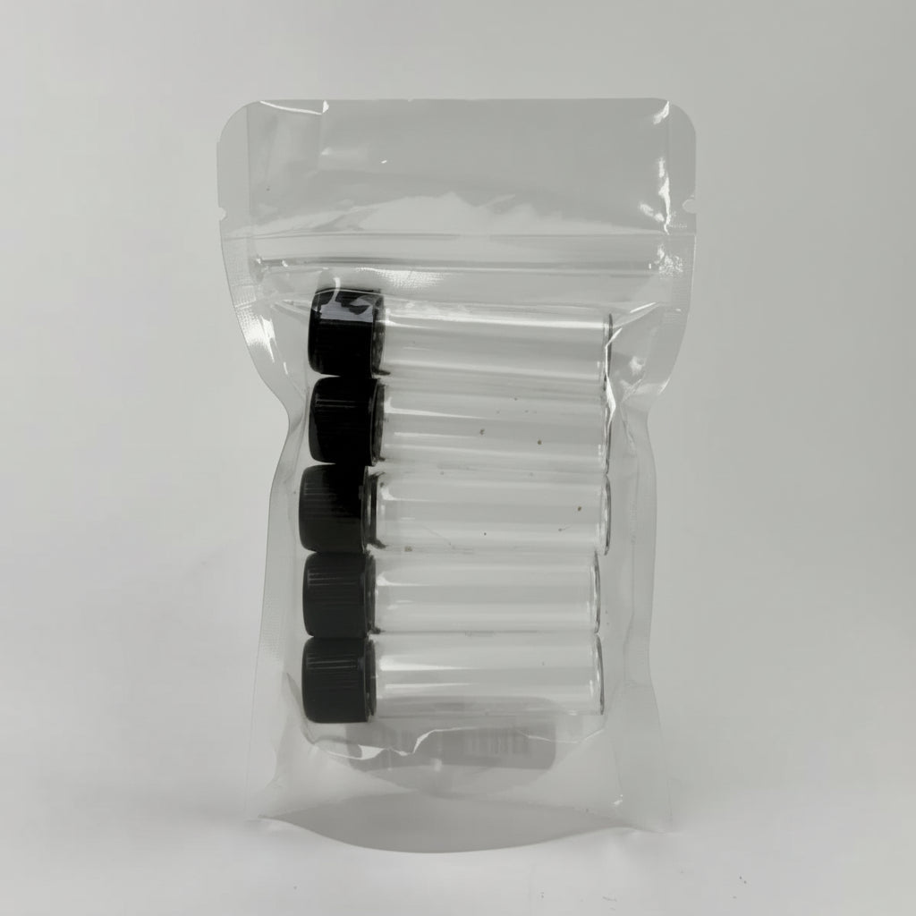 5mL Clear Glass Storage Vials - Pack of 5