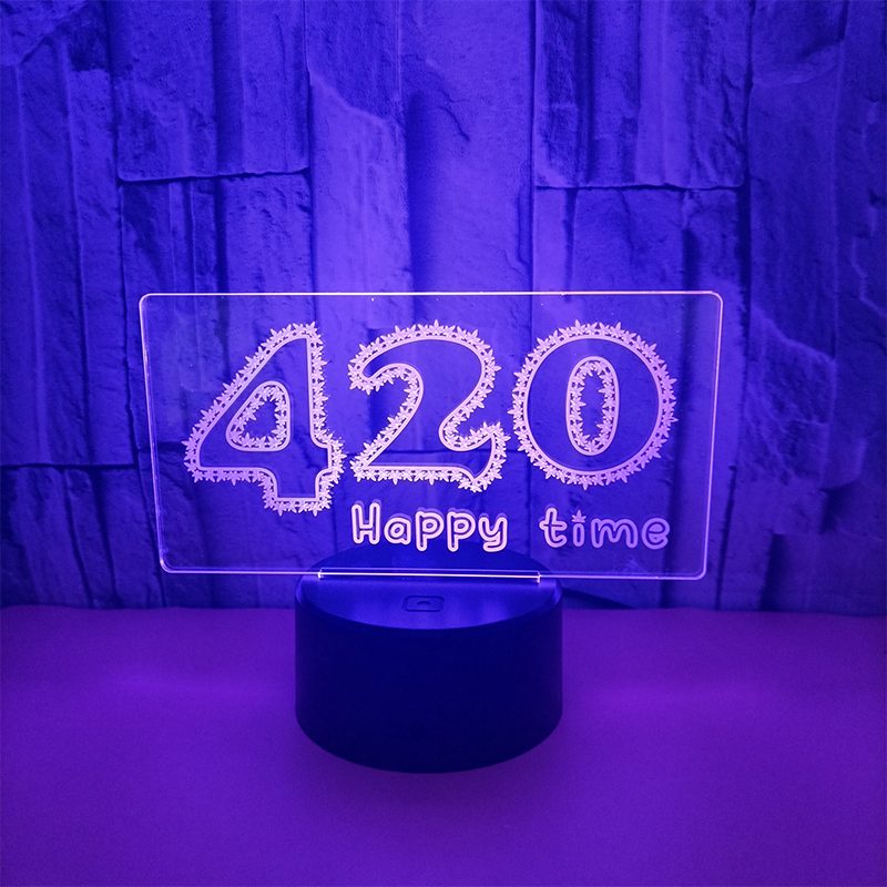 LED 3D Illusion Table Lamp with Remote