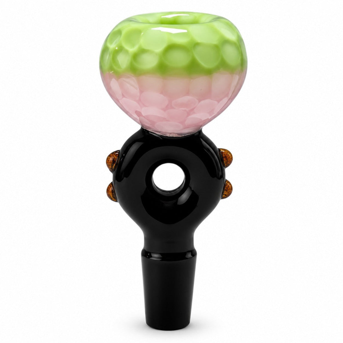 14 mm Honeycomb Bowl Piece with Black Handle