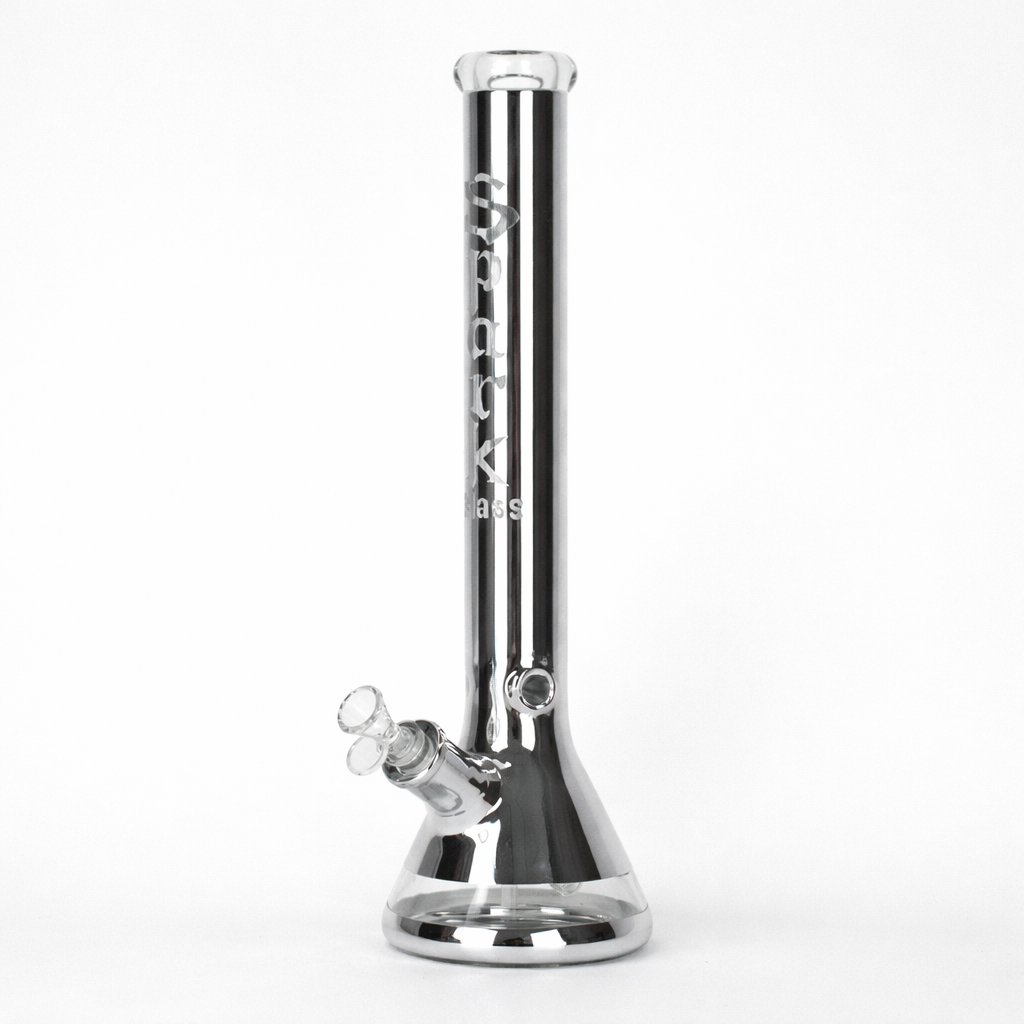 SPARK 18" Thick Glass Beaker Bong with Ice Catcher