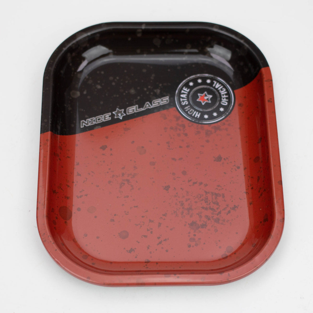High-End Brands Glass Rolling Tray Nice Glass Mini Rolling Tray - Smooth Scoop Design NG Mini Rolling Tray - Cleaner Prep, Less Mess | Canada