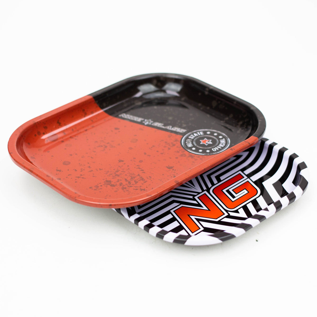 High-End Brands Glass Rolling Tray Nice Glass Mini Rolling Tray - Smooth Scoop Design NG Mini Rolling Tray - Cleaner Prep, Less Mess | Canada