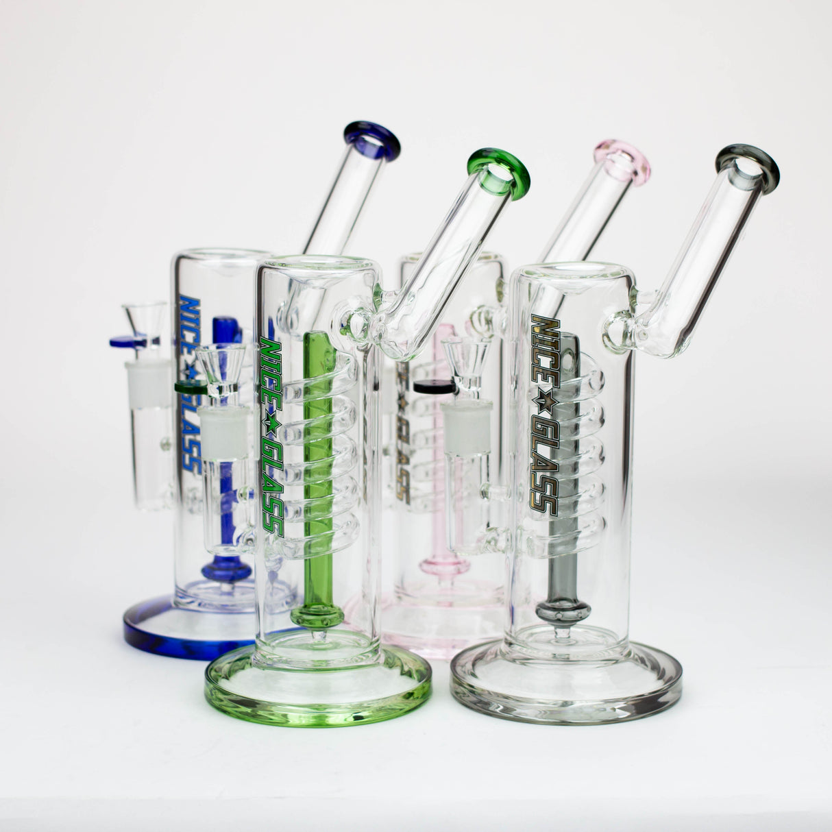 NG 10.5" Spiral Showerhead Perc Glass Bubbler