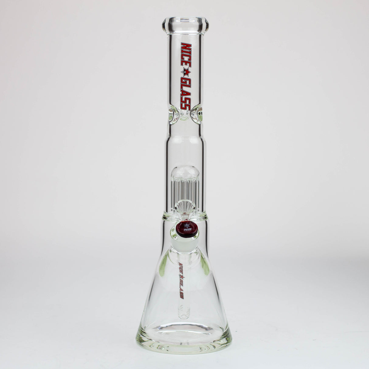 Bang en verre avec percolateur arborescent à 8 bras et douille conique de 40 cm NG