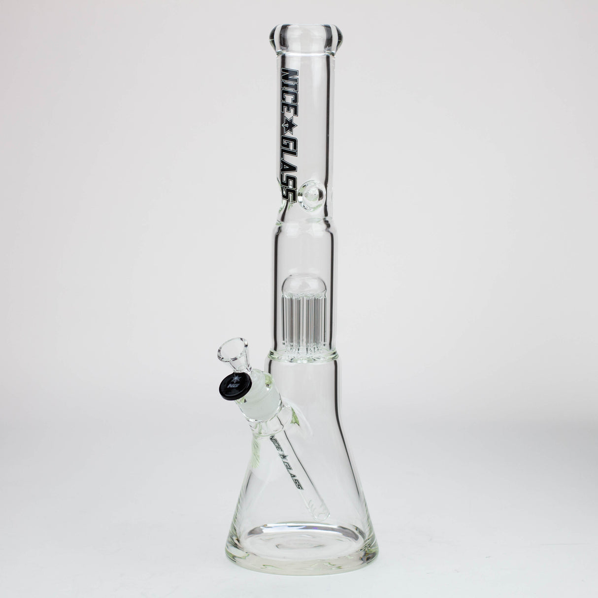 Bang en verre avec percolateur arborescent à 8 bras et douille conique de 40 cm NG
