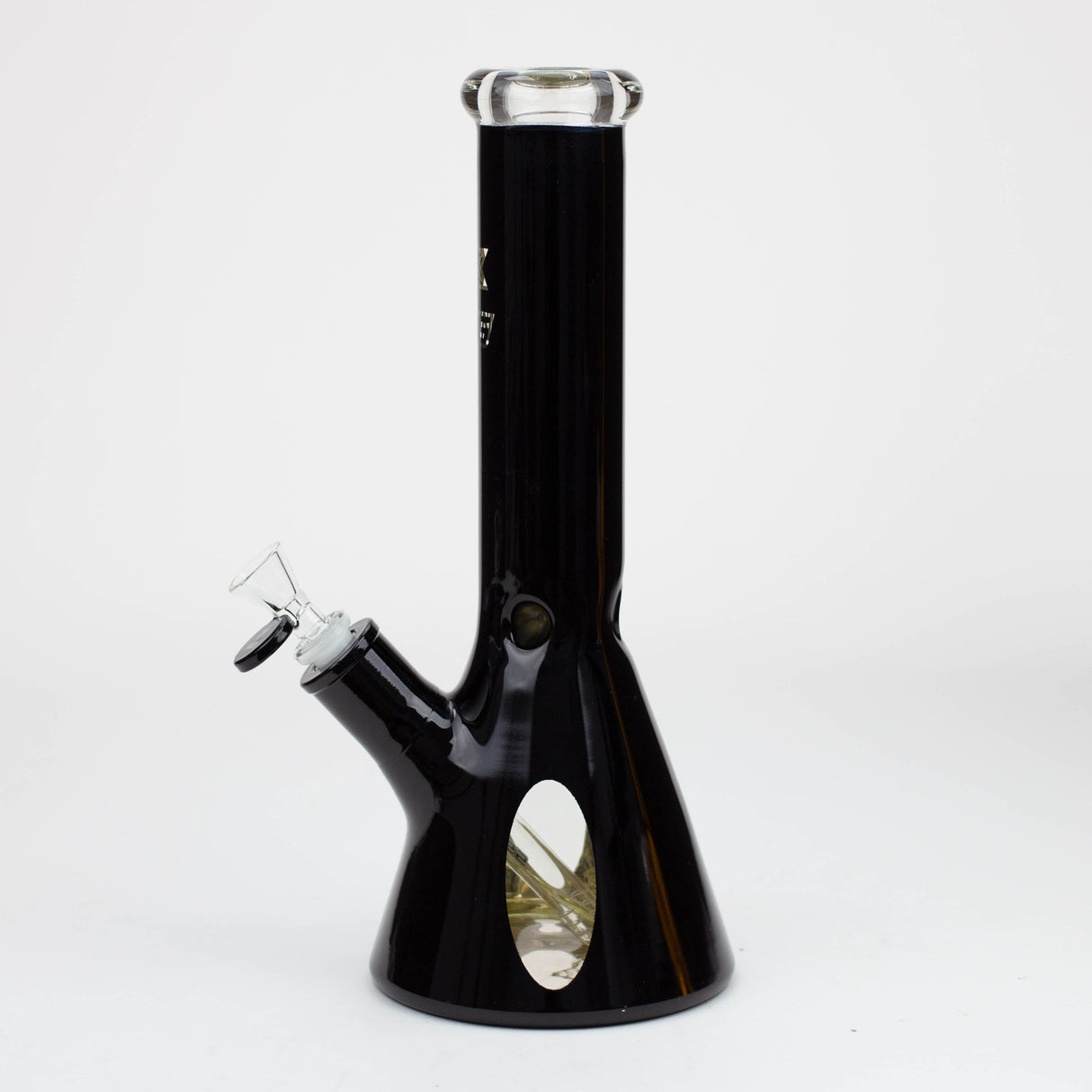 Pipe à eau en verre Beaker NG 13" avec enveloppe métallique 7 mm