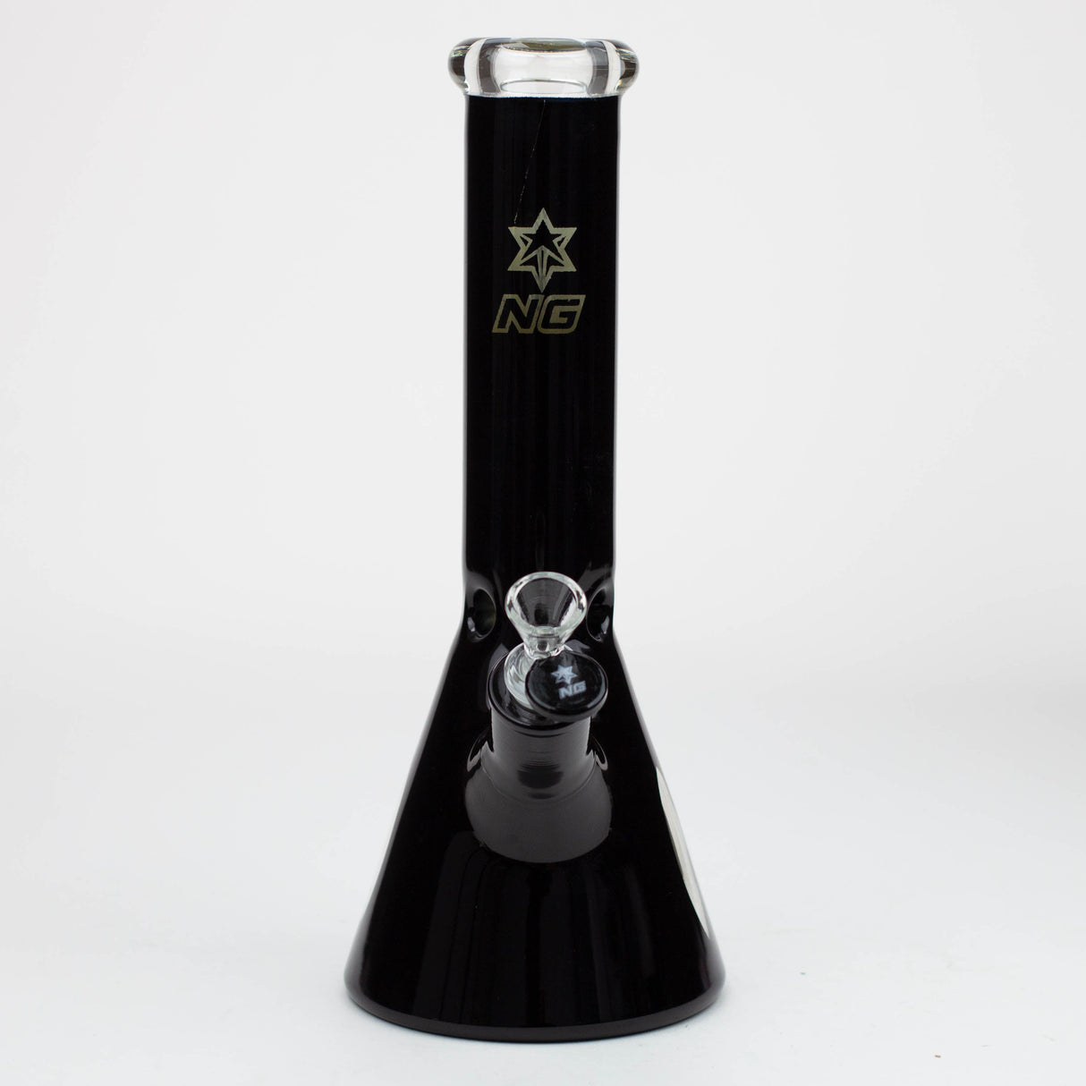 Pipe à eau en verre Beaker NG 13" avec enveloppe métallique 7 mm