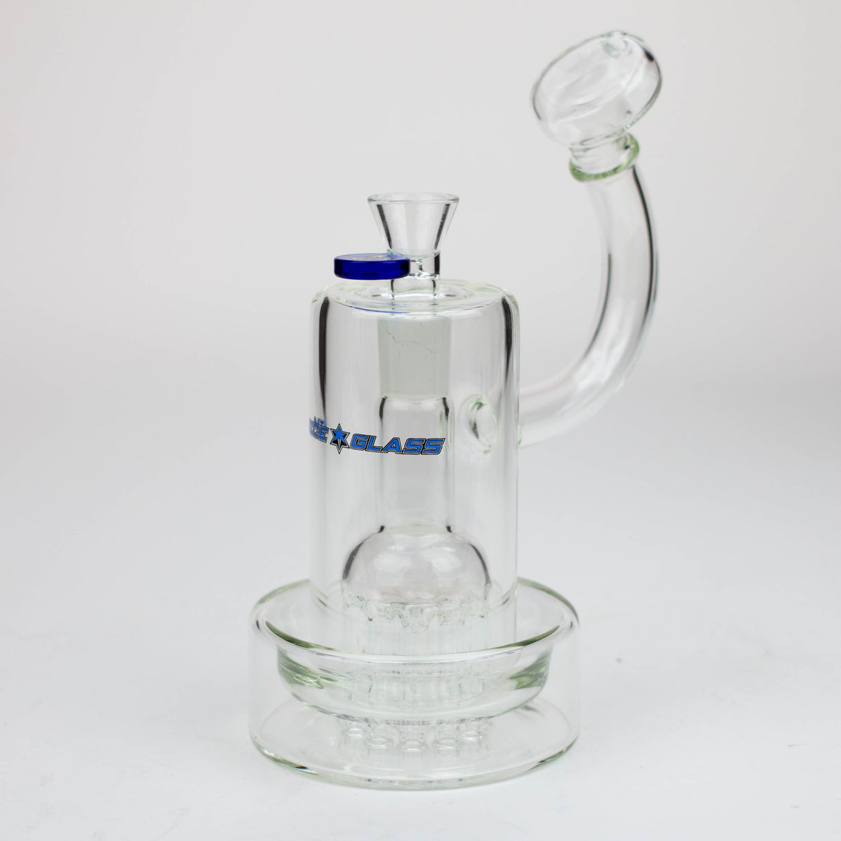 NG 8" 11-Arm Tree Perc Round Base Glass Bubbler