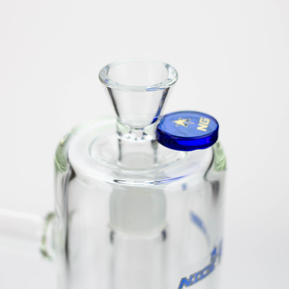 NG 8" 11-Arm Tree Perc Round Base Glass Bubbler