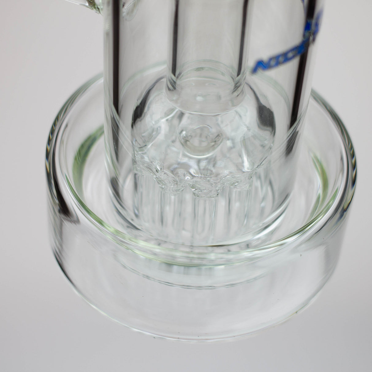 NG 8" 11-Arm Tree Perc Round Base Glass Bubbler