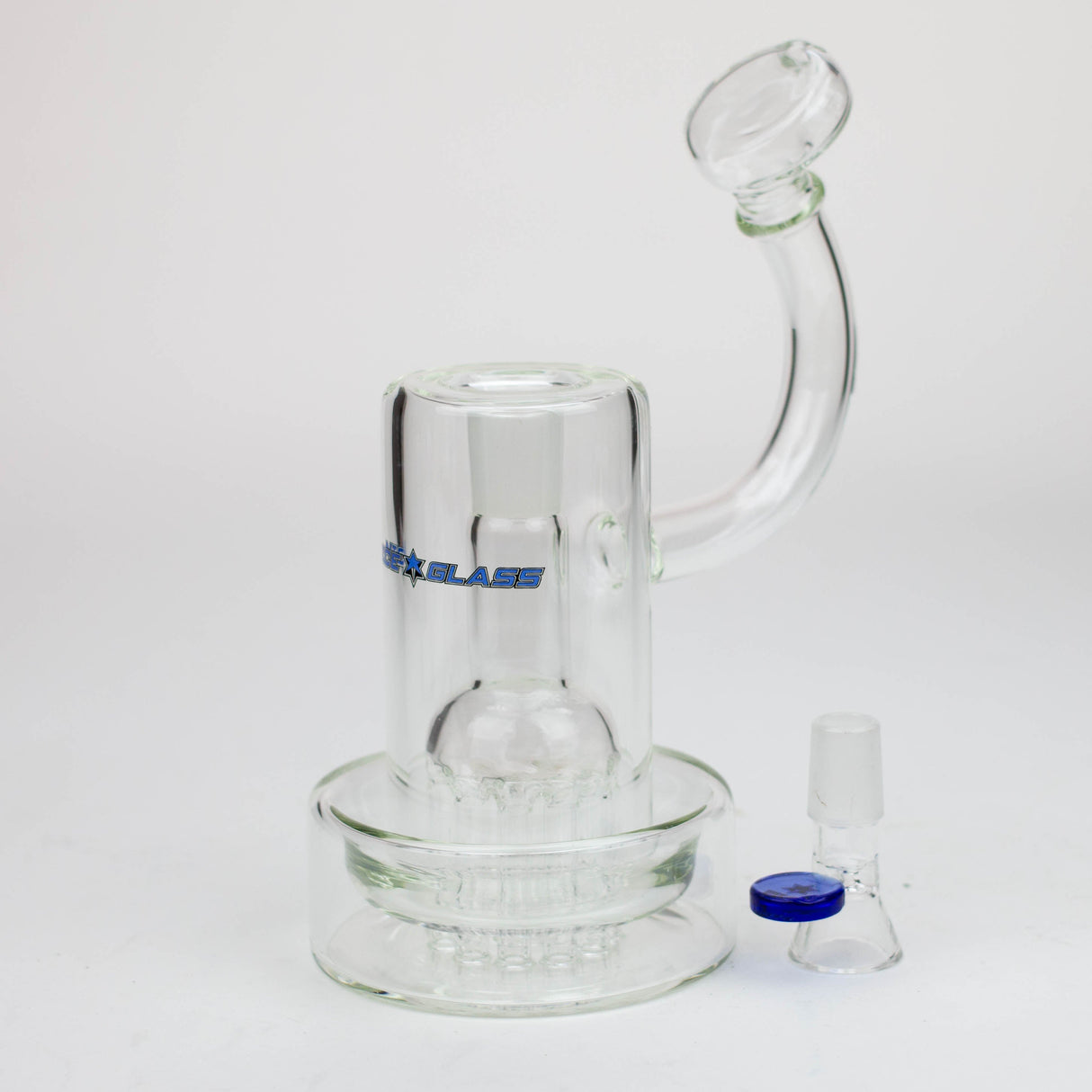 NG 8" 11-Arm Tree Perc Round Base Glass Bubbler