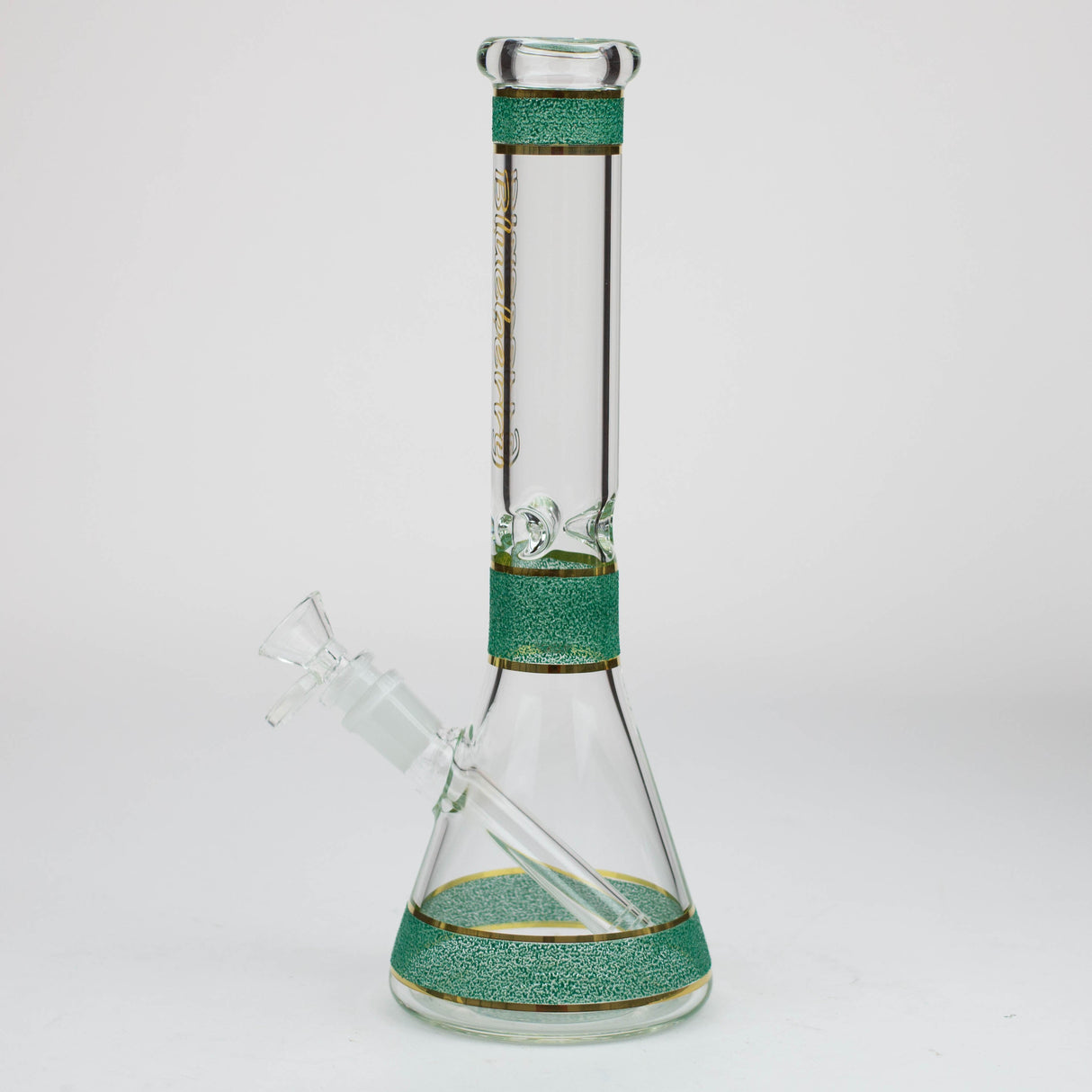 Bong en verre texturé de 12 pouces, modèle Myrtille