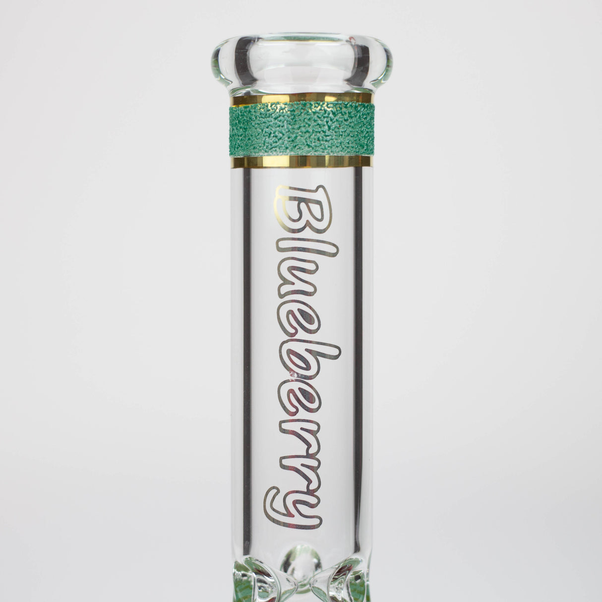 Bong en verre texturé de 12 pouces, modèle Myrtille