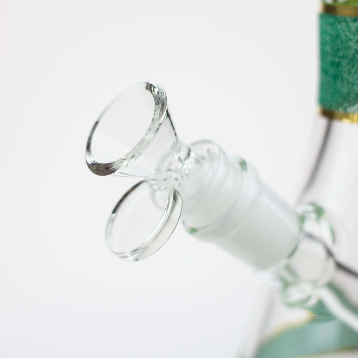 Bong en verre texturé de 12 pouces, modèle Myrtille