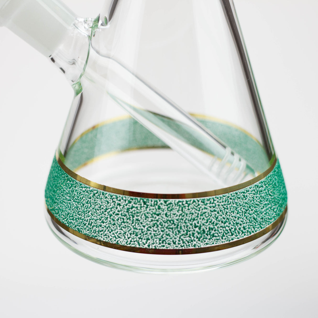 Bong en verre texturé de 12 pouces, modèle Myrtille