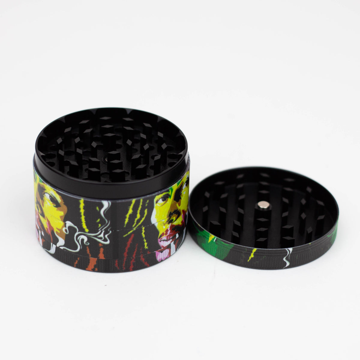 Genie 63 mm Rasta Man 4-Part Metal Grinder - Box of 6