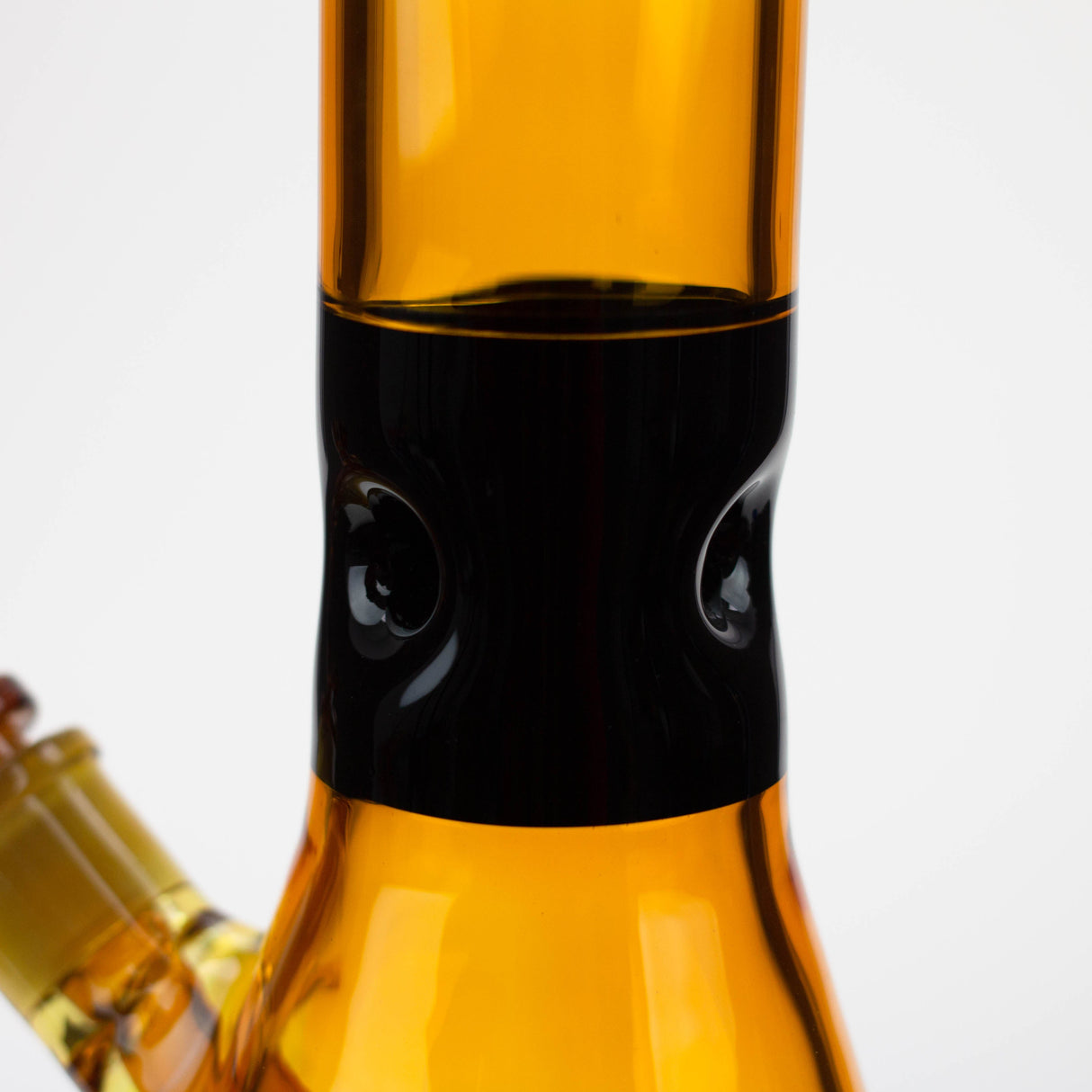 Bong en verre Preemo 15,5" noir avec motif coloré