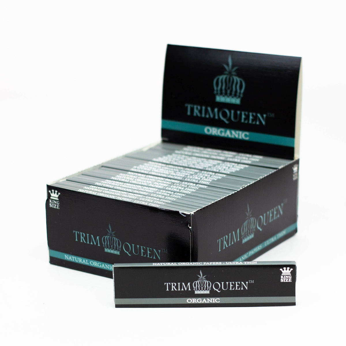 Trim Queen King Size Trim Queen Premium King Size Organic Rolling Papers - 50 Pack Trim Queen King Size Organic Papers - 50 Pack