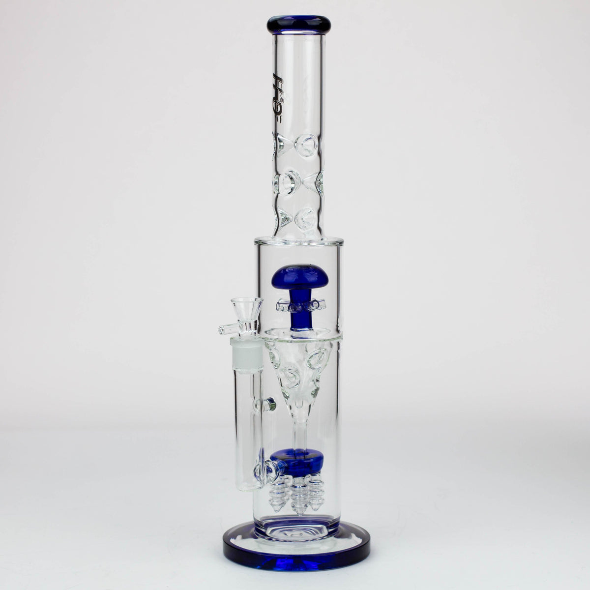 Canadian Distributor Glass Bong H2O 17" Stemless Funnel Diffuser Bong H2O 17" Funnel Glass Bong - Mushroom Diffuser