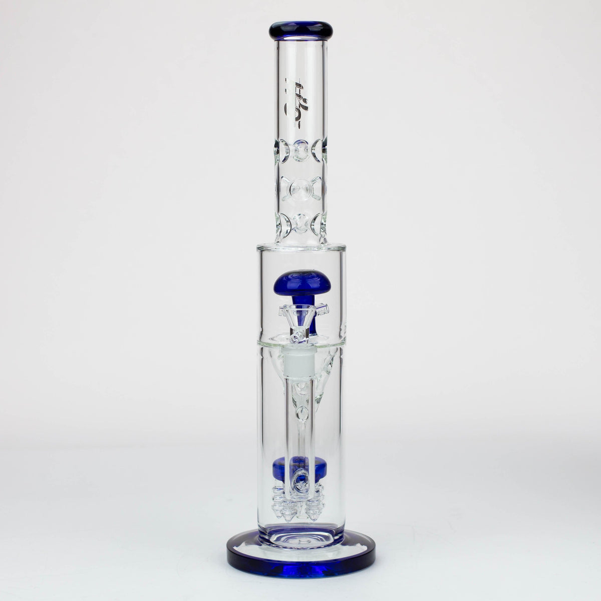 Canadian Distributor Glass Bong H2O 17" Stemless Funnel Diffuser Bong H2O 17" Funnel Glass Bong - Mushroom Diffuser