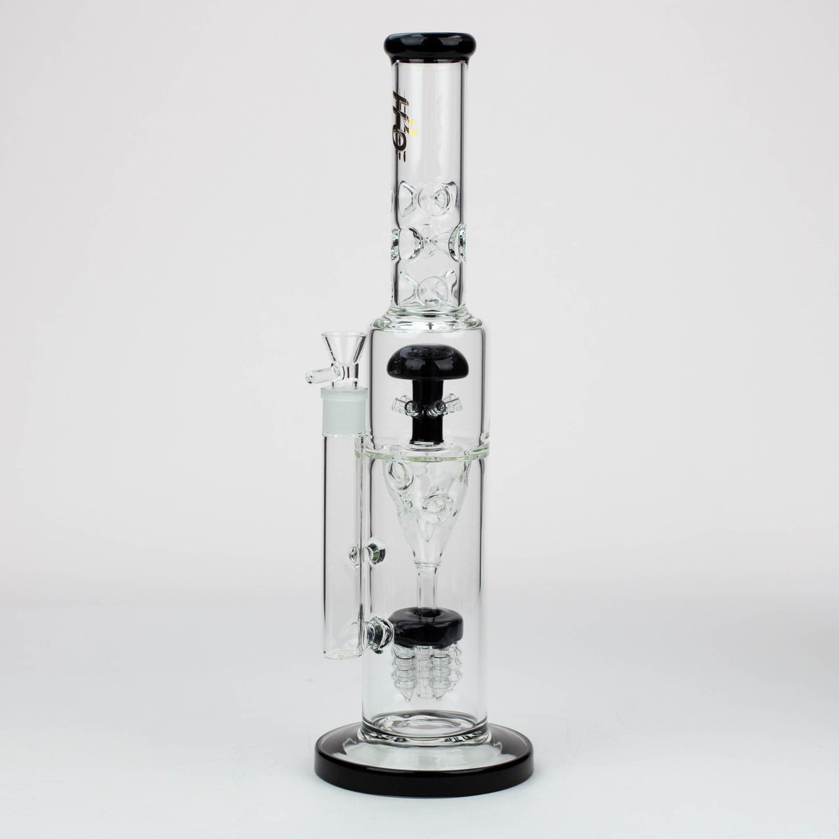 Canadian Distributor Glass Bong H2O 17" Stemless Funnel Diffuser Bong H2O 17" Funnel Glass Bong - Mushroom Diffuser