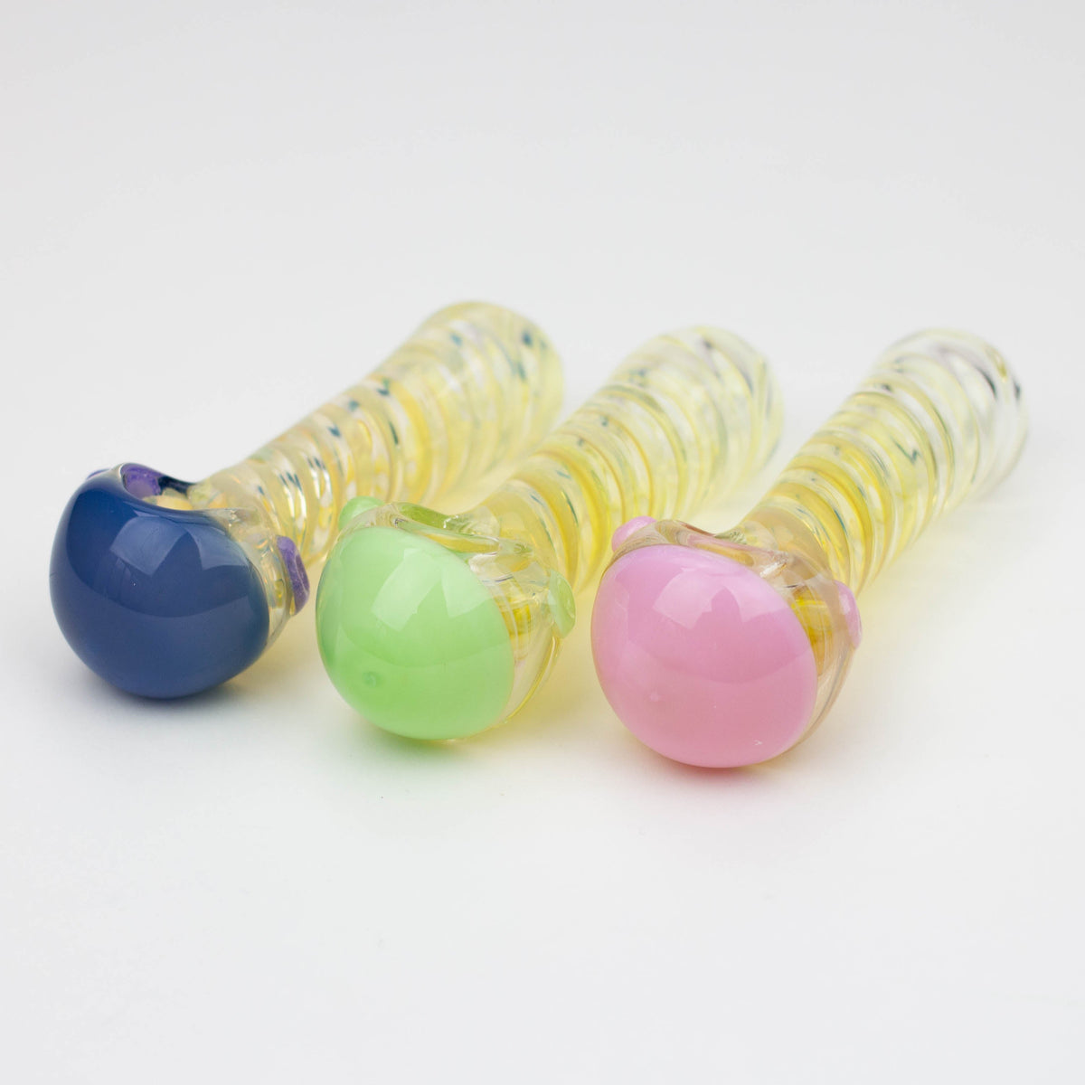 4.5" American Colour Twisted Soft Glass Hand Pipe