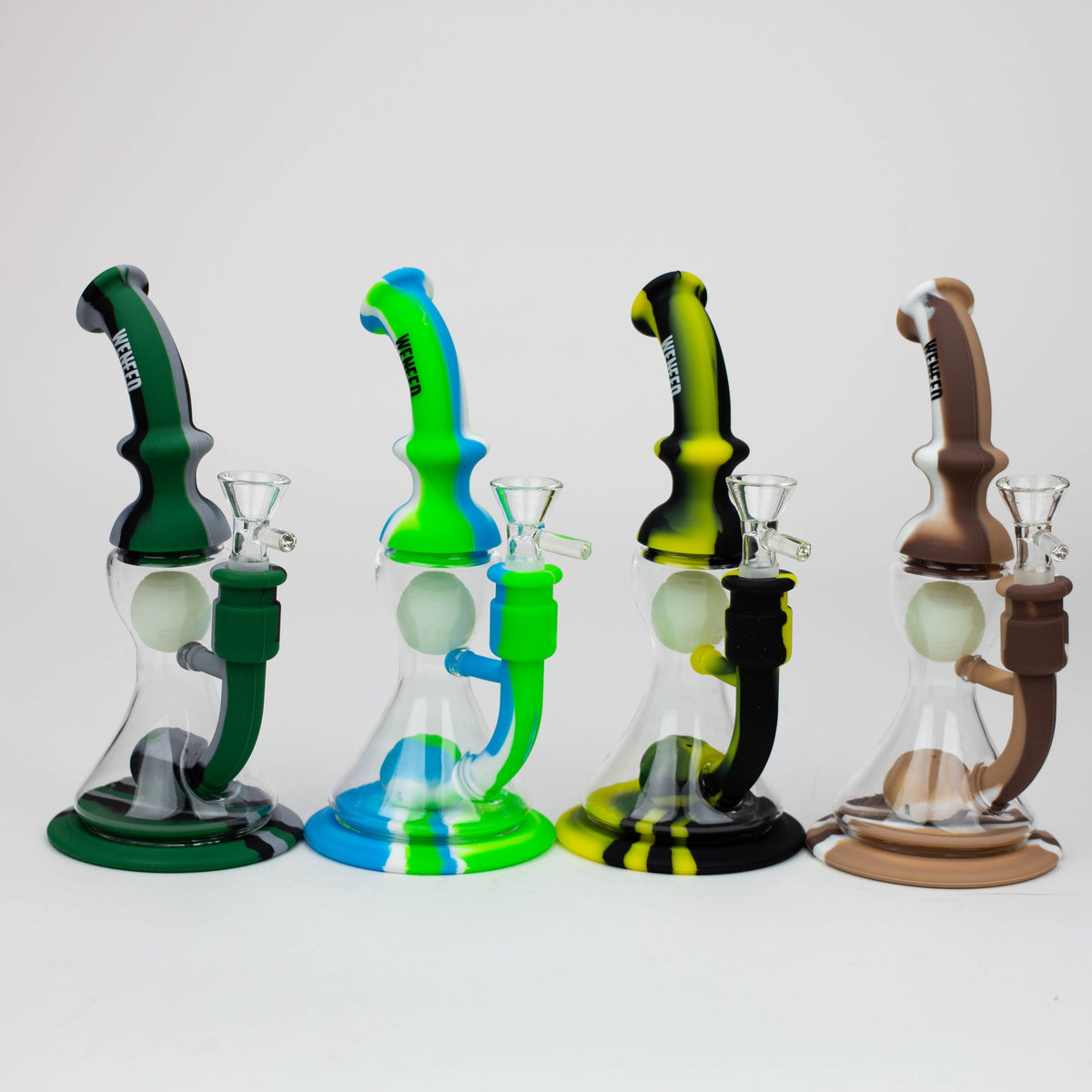 WENEED® Silicone Bong WENEED 9" Float Ball Glow-in-the-Dark Silicone Bong WENEED 9" Silicone Float Ball Bong