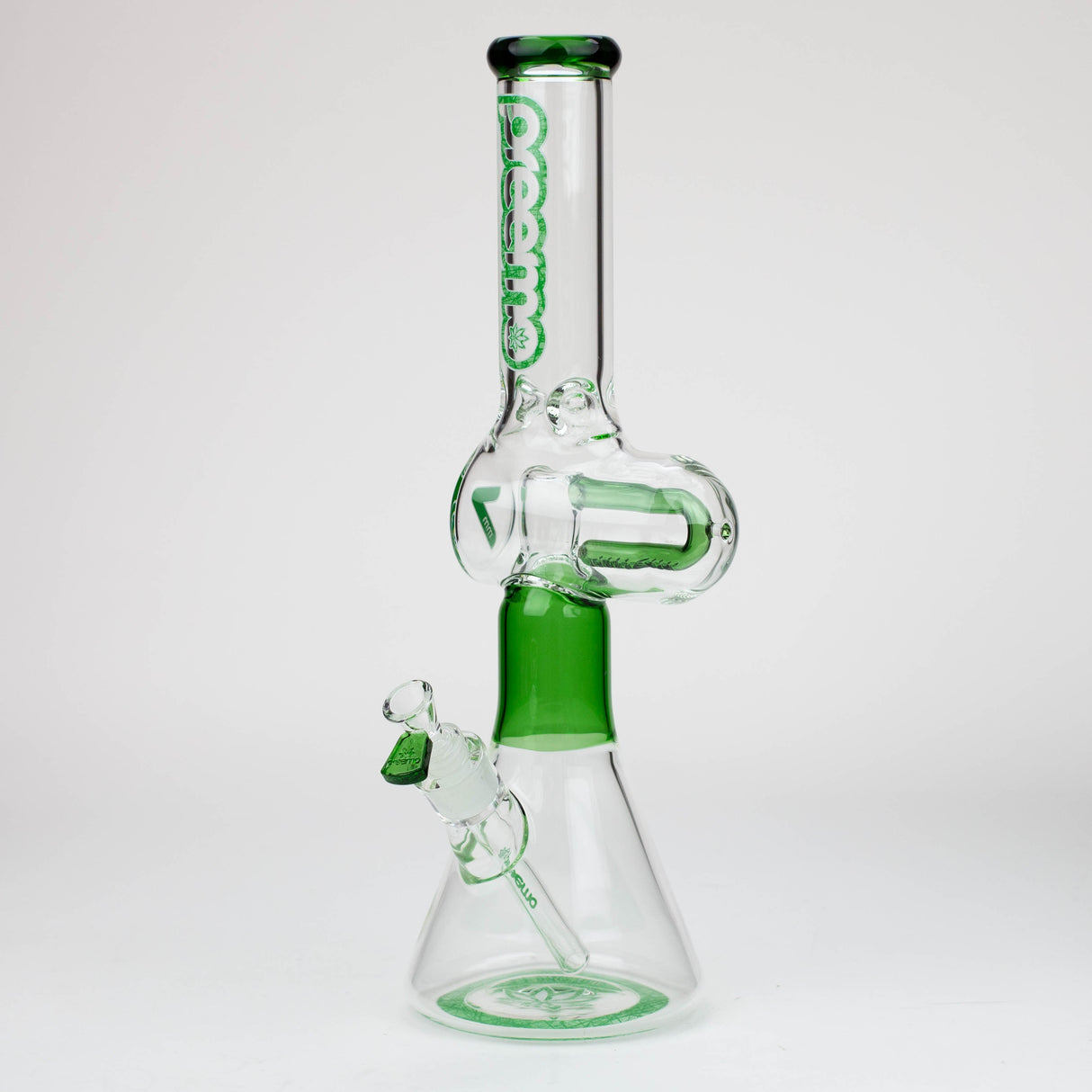 Bang en verre Preemo 18" en forme de U avec percolateur et base conique 7mm