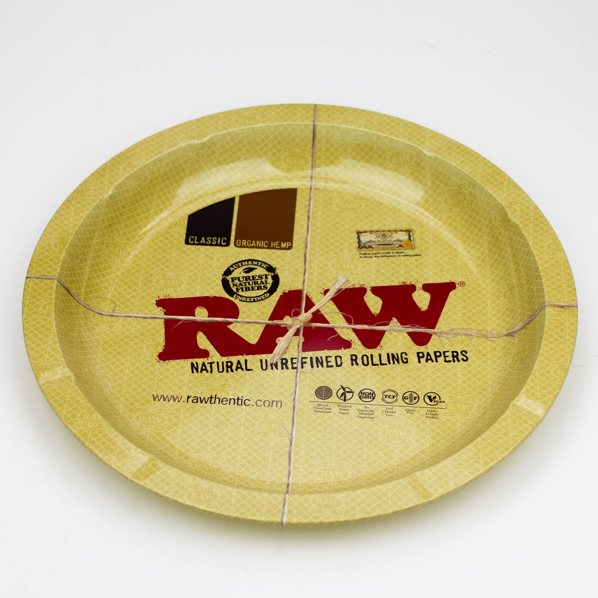 NIBO Distribution Rolling Tray RAW Round Metal Rolling Tray RAW Round Metal Rolling Tray