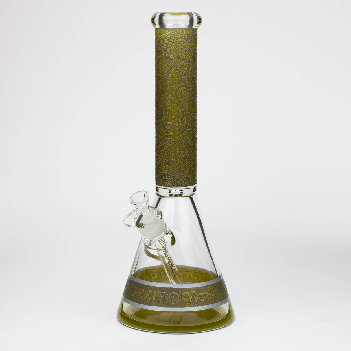 Bang en verre Preemo 15" en forme de bécher sablé peint 9mm
