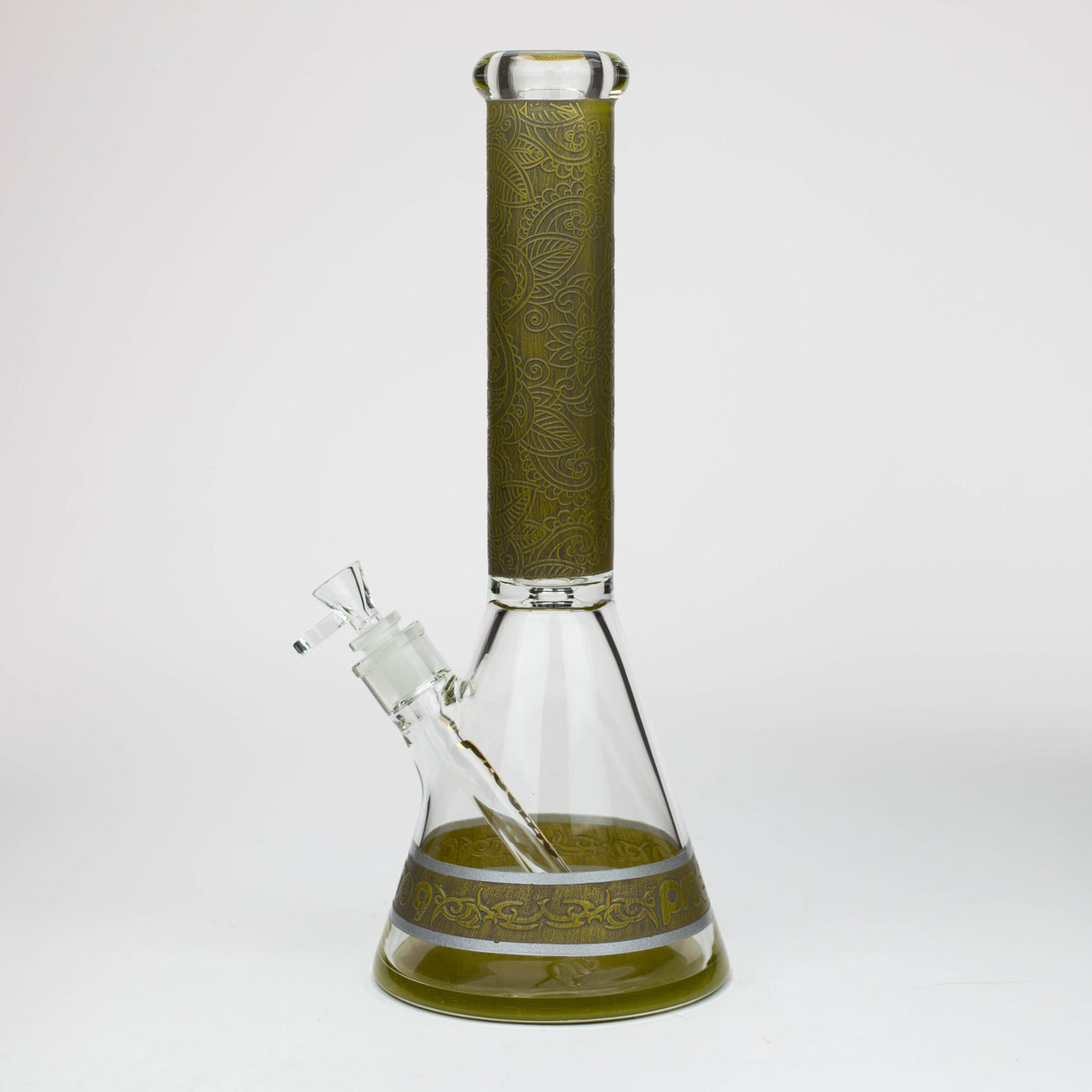 Bang en verre Preemo 15" en forme de bécher sablé peint 9mm