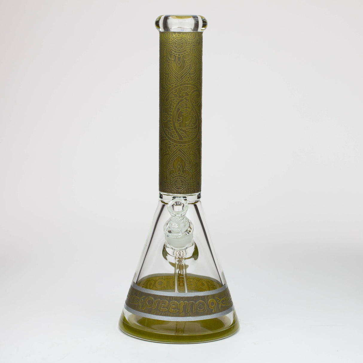 Bang en verre Preemo 15" en forme de bécher sablé peint 9mm