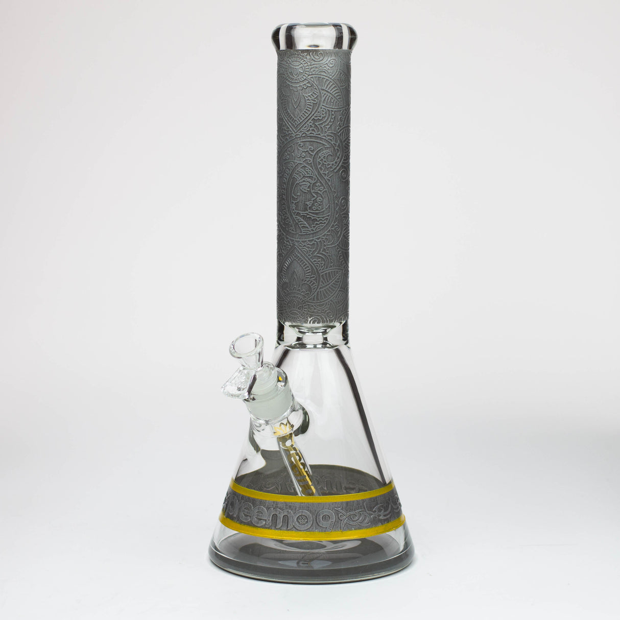Bang en verre Preemo 15" en forme de bécher sablé peint 9mm