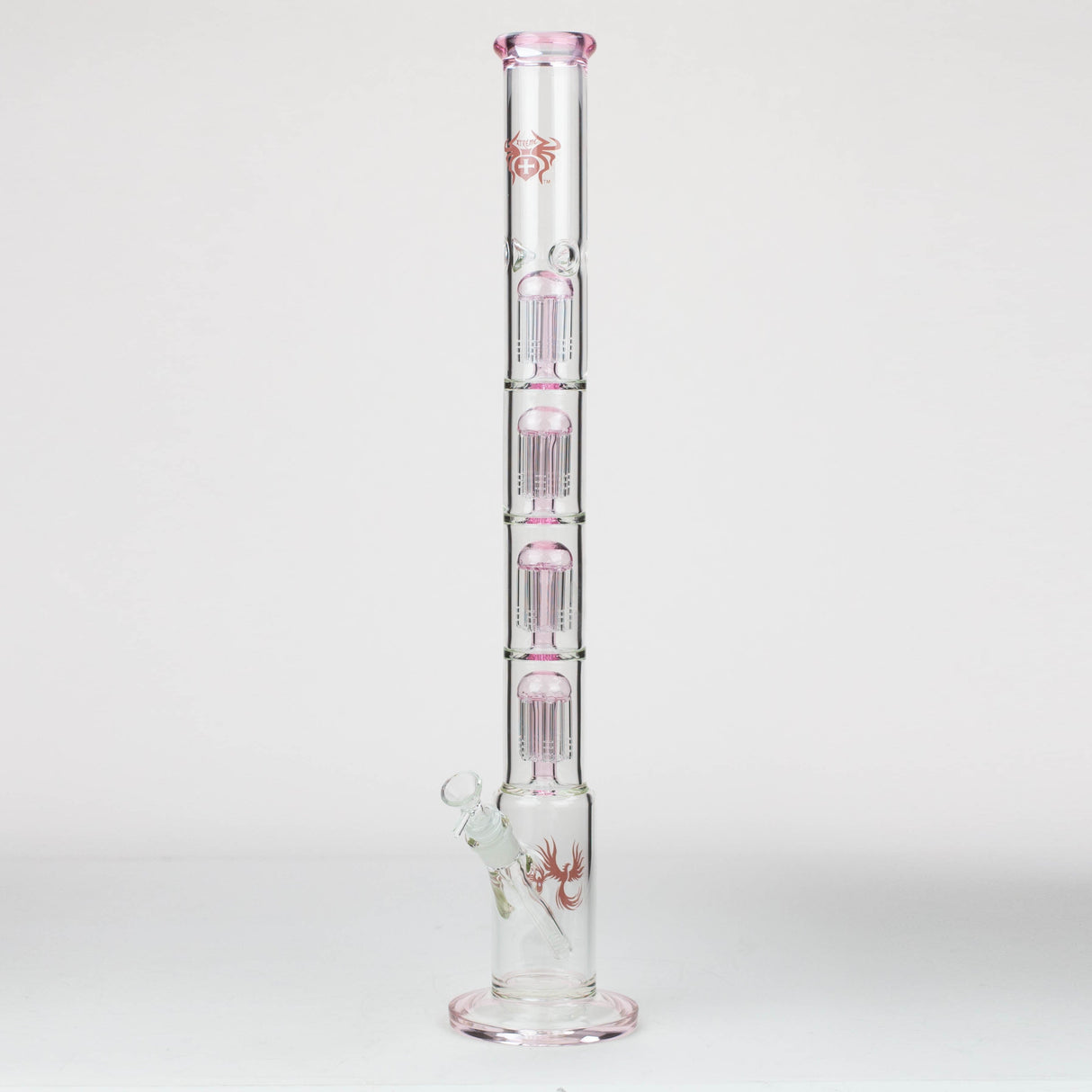 Xtreme 26" 7 mm Glass Bong with Quad Percolators