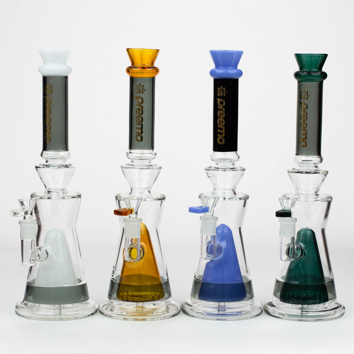 Bong en verre Preemo 13.5" avec percolateur conique fendu