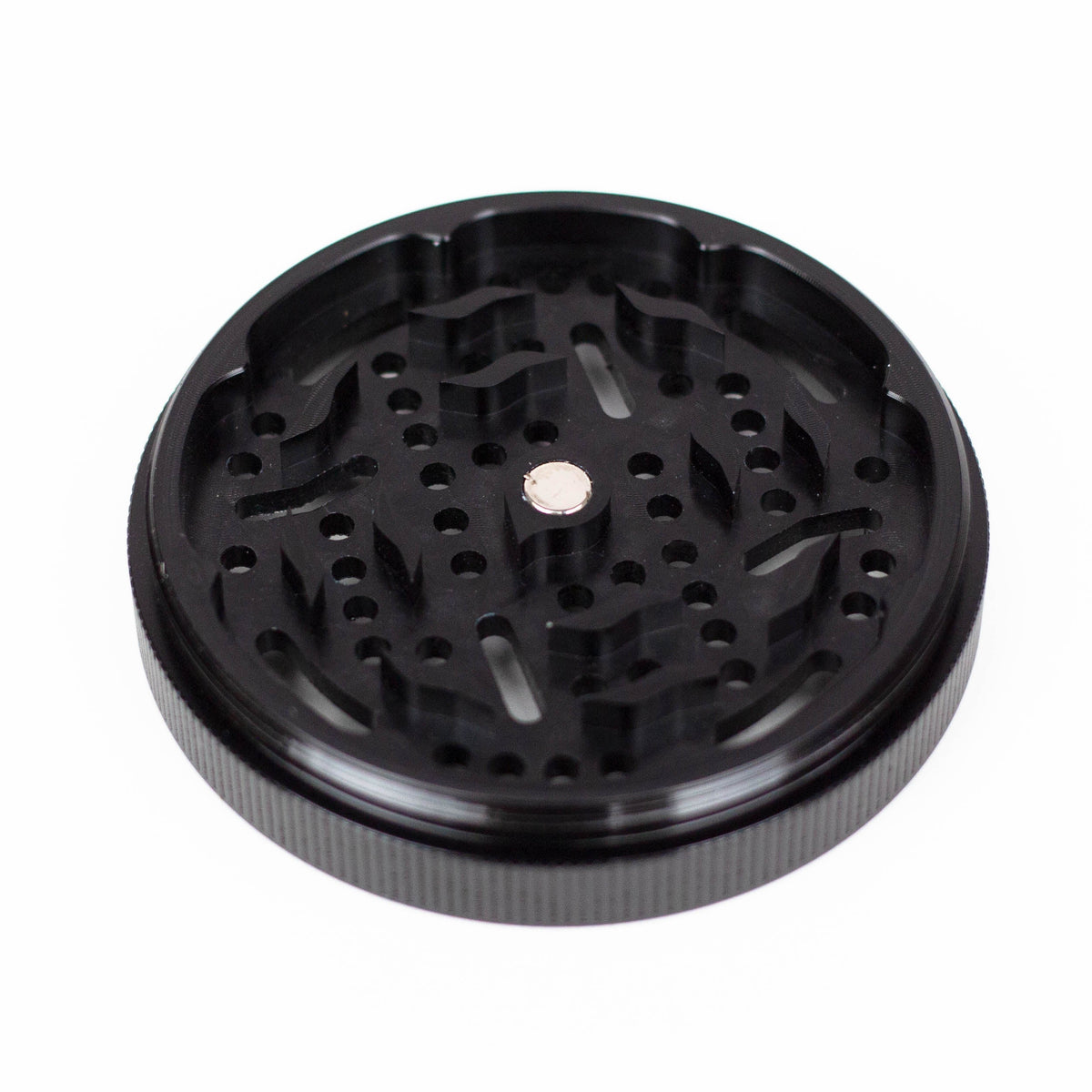 Moulin à herbes en aluminium 3 pièces avec rangement intégré – 65 mm
