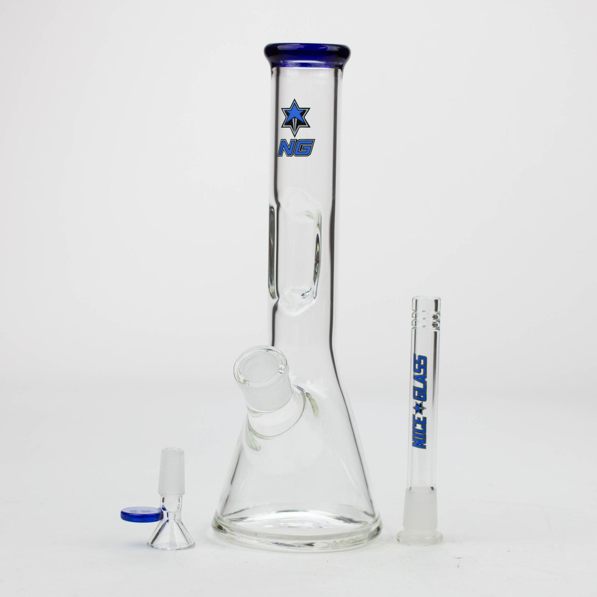 NG 10.5" Elbow Ice Pinch Beaker Bong