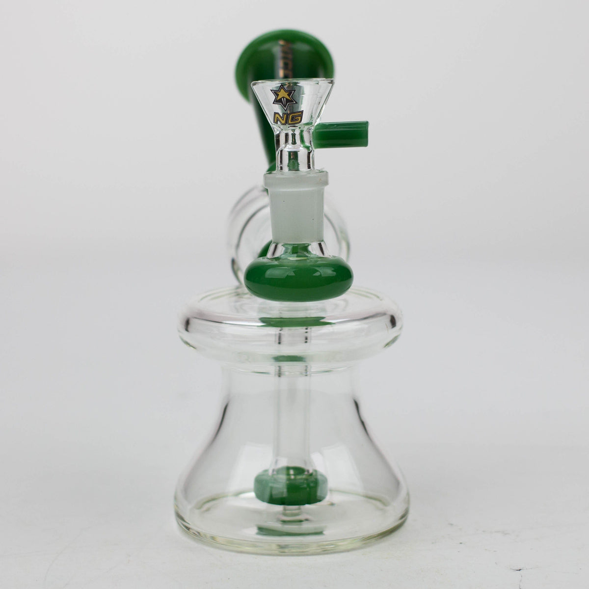 High-End Brands Glass Glass Bong NG 6.5" Megaphone Showerhead Glass Bubbler NG 6.5" Megaphone Showerhead Bubbler | Canada