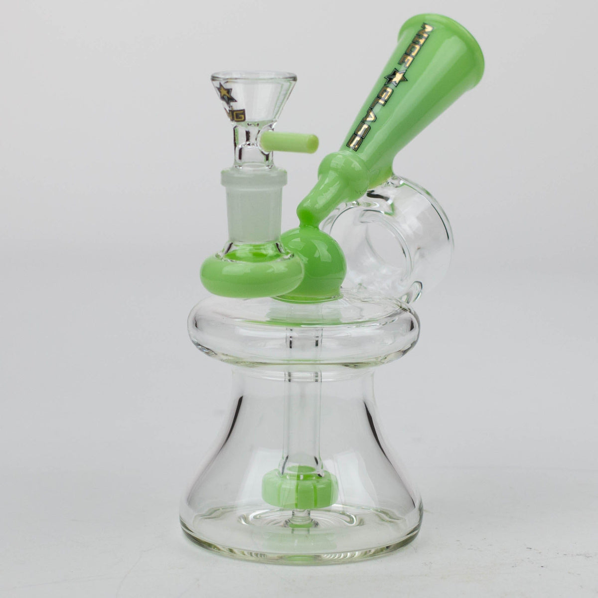 High-End Brands Glass Glass Bong NG 6.5" Megaphone Showerhead Glass Bubbler NG 6.5" Megaphone Showerhead Bubbler | Canada