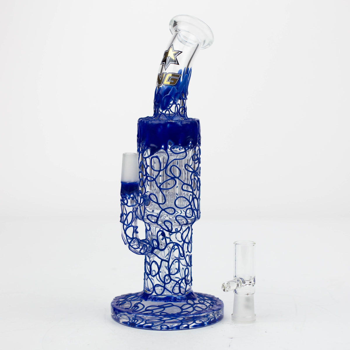 Nice Glass 10" Tree Perc Electroformed Rig
