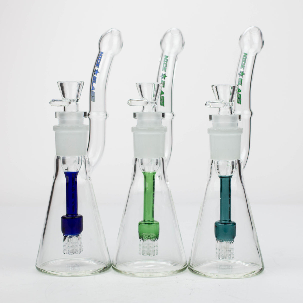 Bubbler en verre à six bras amovibles 11" NG