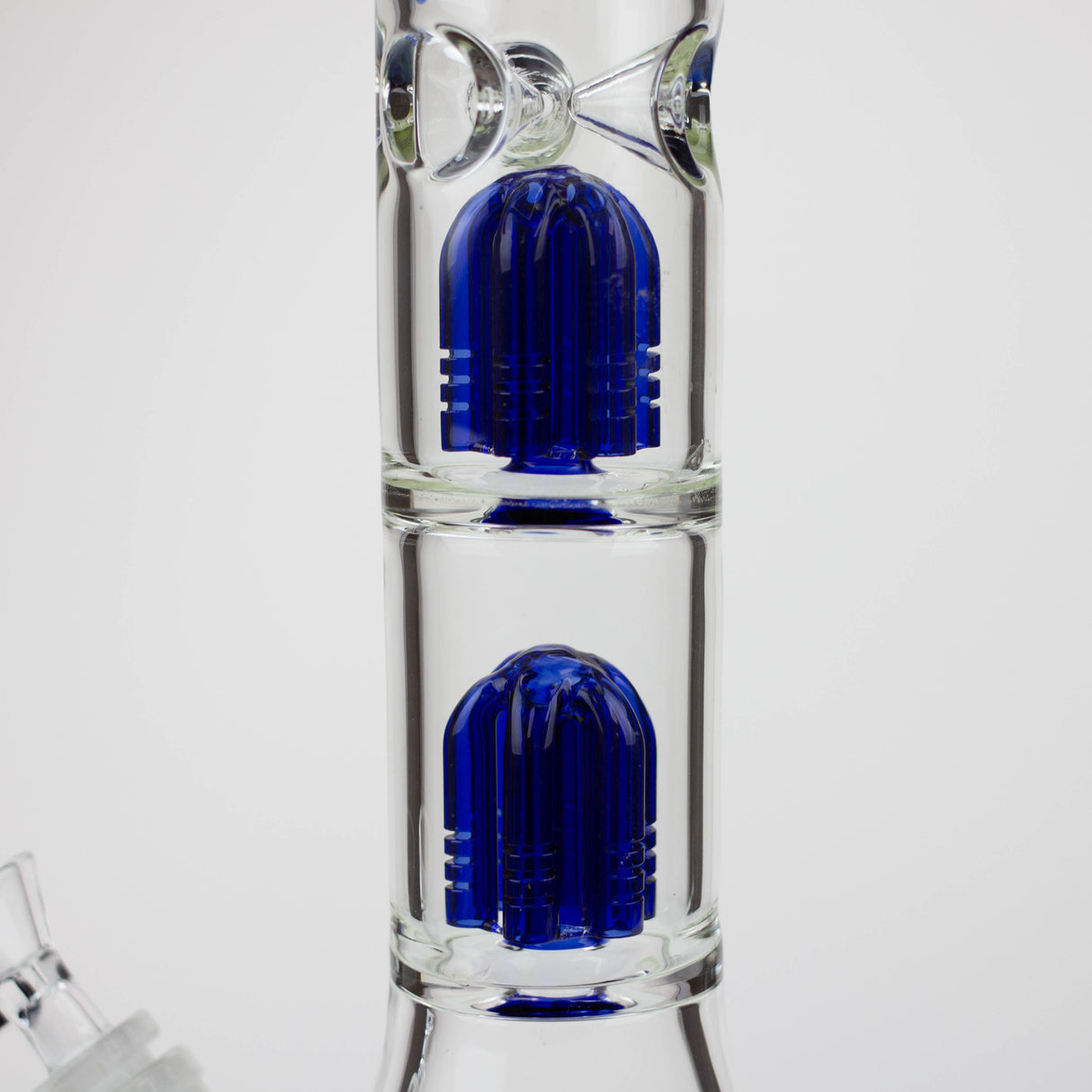 Blueberry 15" Double Tree Perc 7mm Beaker Bong