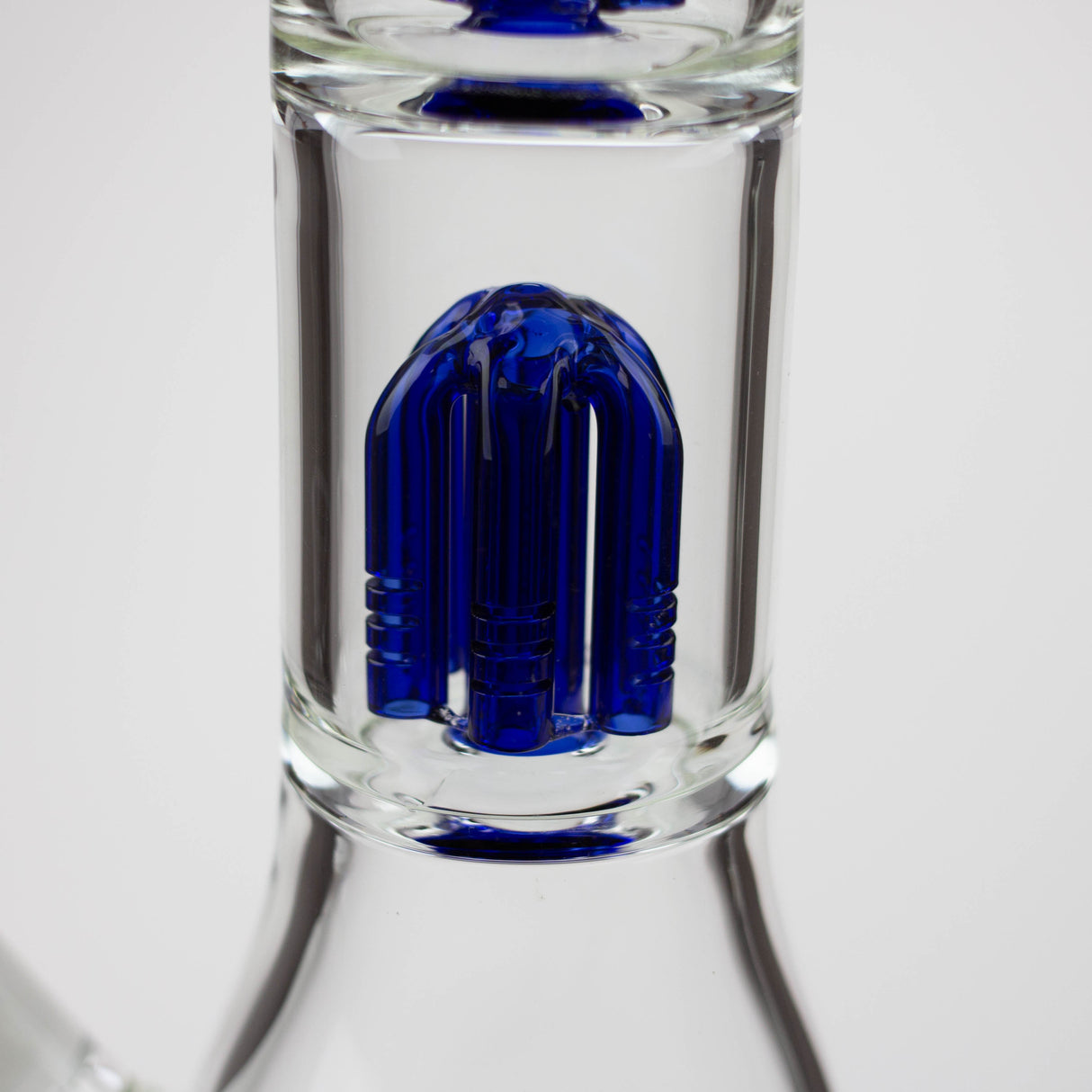Blueberry 15" Double Tree Perc 7mm Beaker Bong