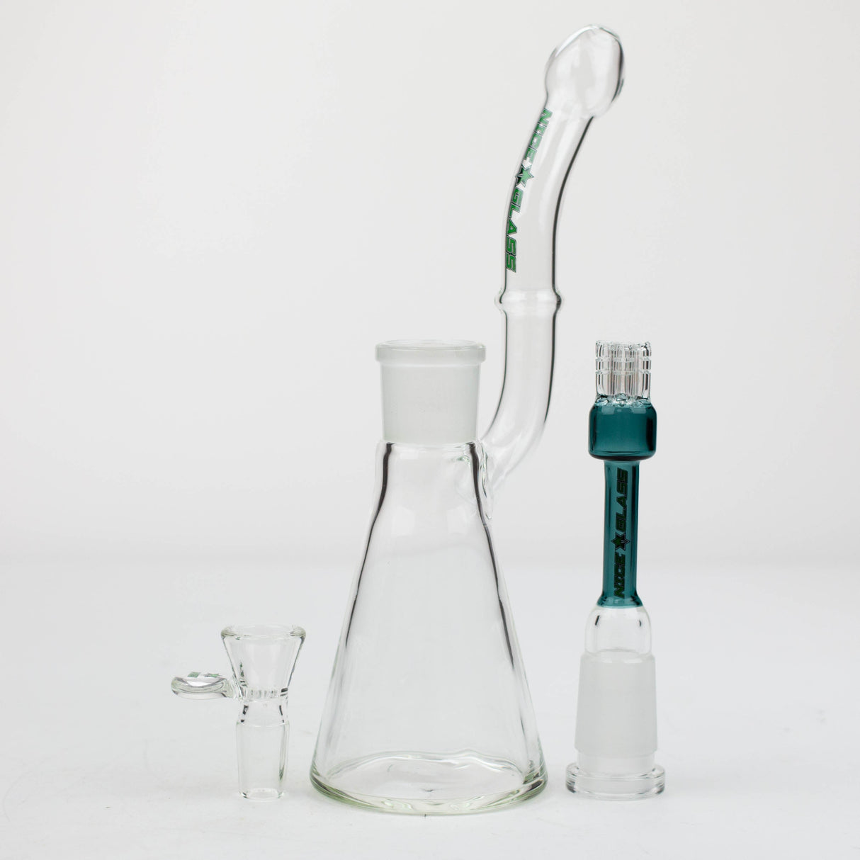 Bubbler en verre à six bras amovibles 11" NG