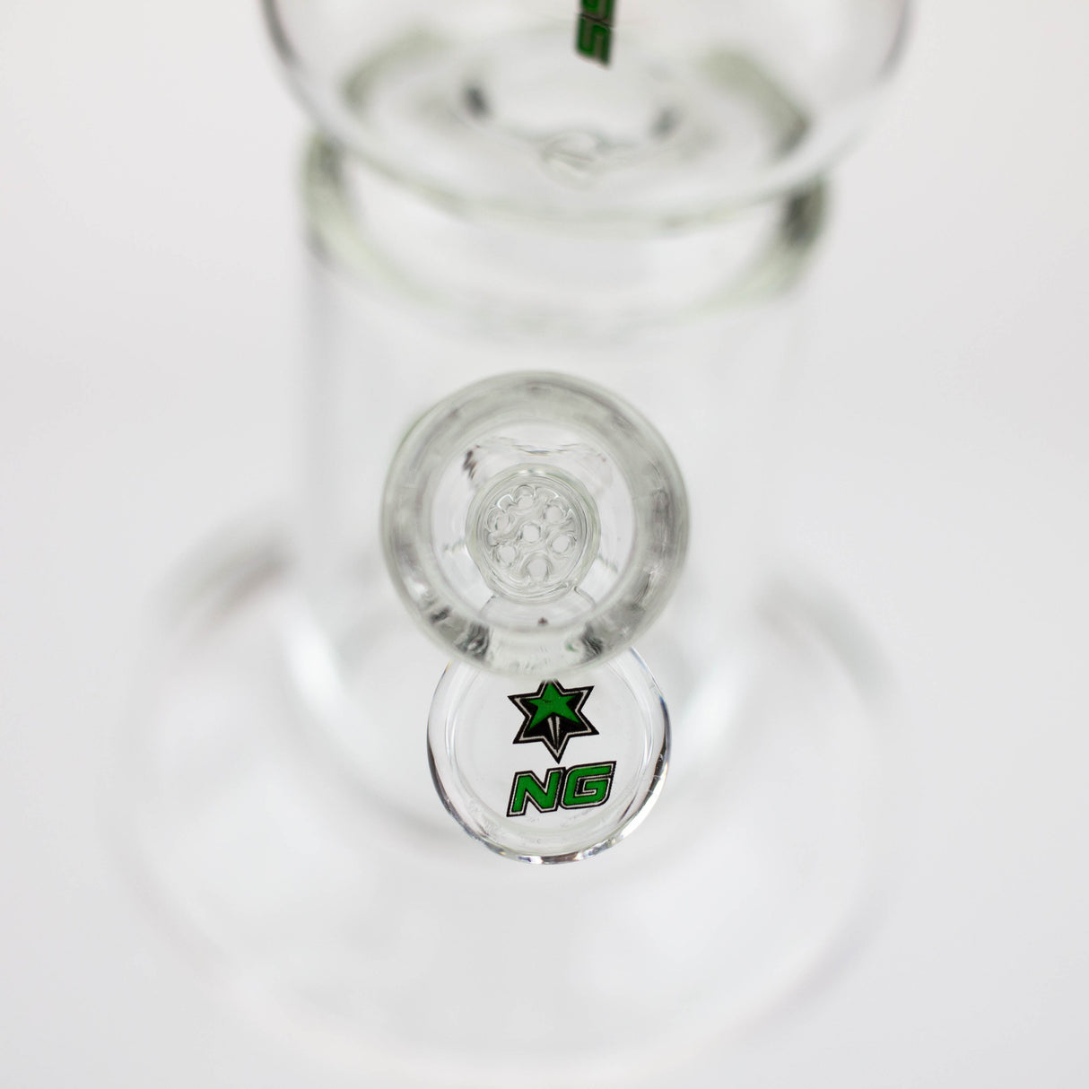 Bang en verre "Tornado Top" transparent 9" de NG
