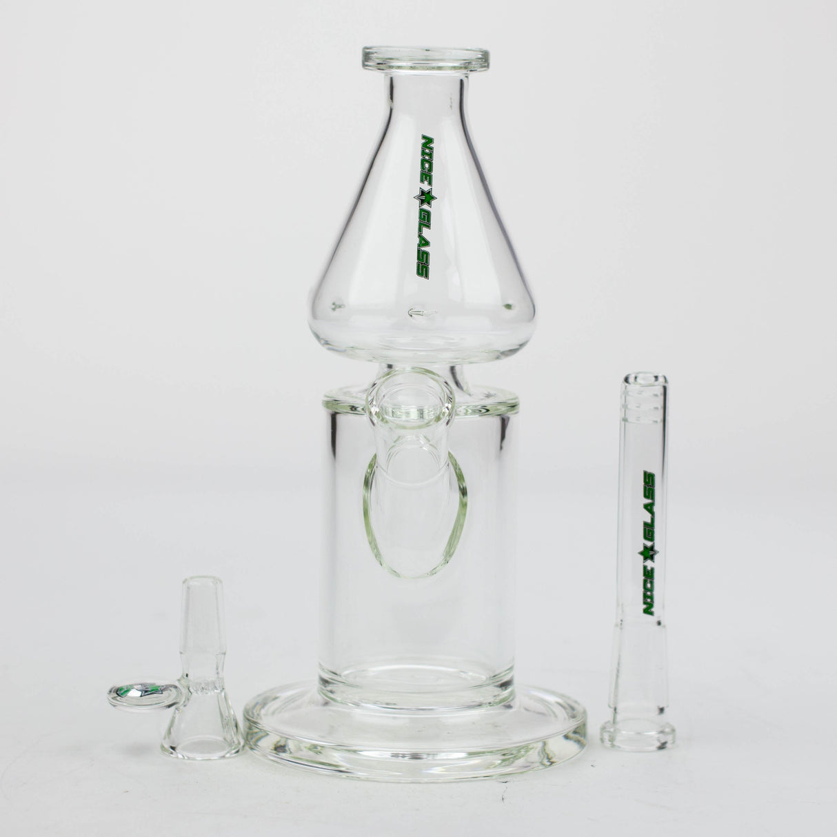 Bang en verre "Tornado Top" transparent 9" de NG