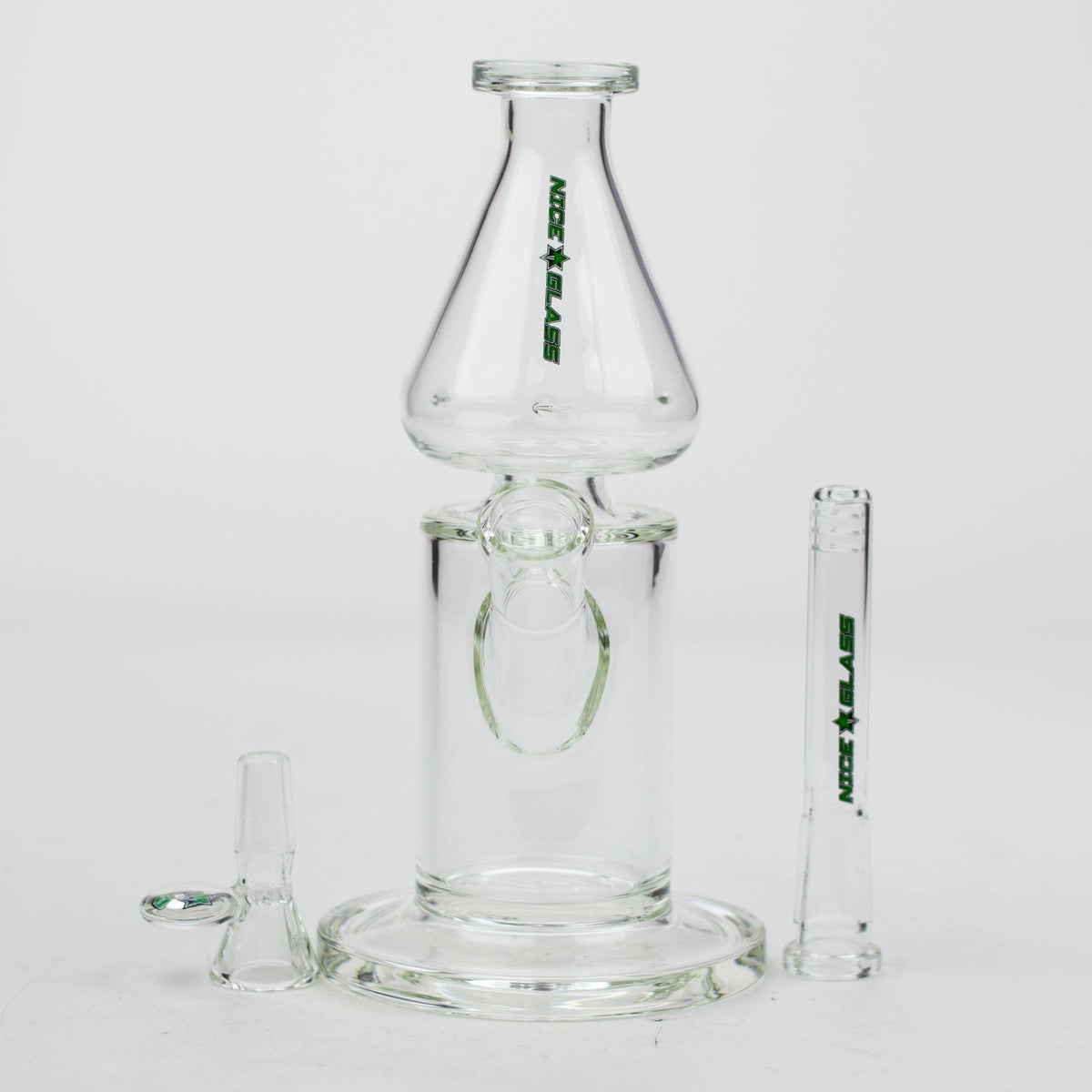 High-End Brands Glass Glass Bong NG 9" Clear Tornado Top Glass Bong NG 9" Clear Tornado Top Glass Bong | Canada